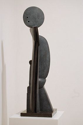 MATERNITE, 2003  Bronze, grey patina and black colour  cm 68 x 23 x 17  Ed 2/6 - VARI 066