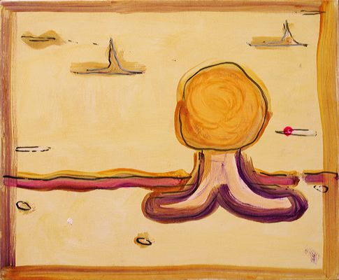 Odalisca, 2004 (ROB 007)  Acrylic on canvas, 50 x 60 cm